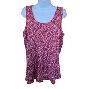 Vintage old navy Red & White Sleeveless Tank Top Ribbed Knit